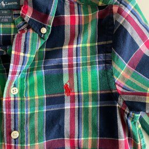 Ralph Lauren Long Sleeve Button Down Shirt - Size 8